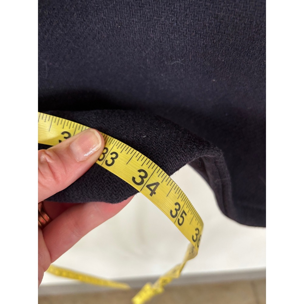 J.Crew Stadium Cloth Nello Gori Wool Peacoat Navy Blue 8 - Picture 9 of 10